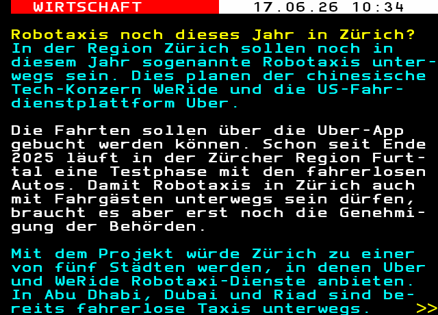 Teletext - SRFzwei - Seite 157